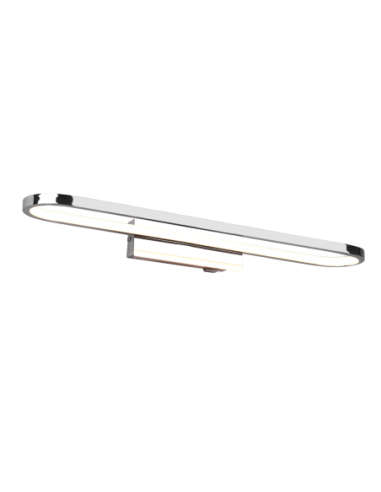 TRIO Gianni – Applique LED 22W IP44, lumière chaude 3000K, 2700 lm, design ovale chromé