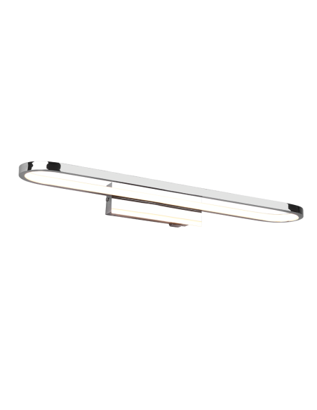 TRIO Gianni – Applique LED 22W IP44, lumière chaude 3000K, 2700 lm, design ovale chromé