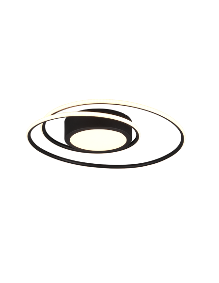 Trio Yava – Plafonnier LED 56W avec télécommande, lumière réglable 2700-6000K, 6800 lm