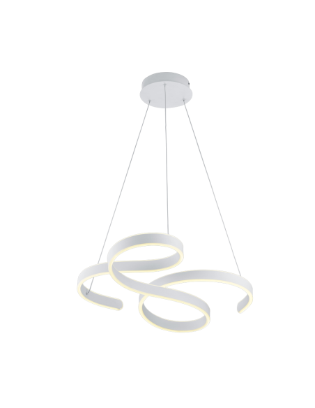 Trio Francis – Suspension LED 48W au design sculptural avec variateur 3 niveaux