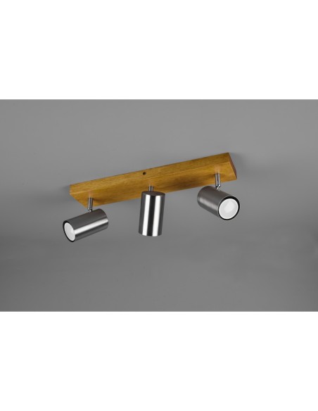 Trio Marley – Luminaire élégant en bois et métal, alliant fonctionnalité et style contemporain