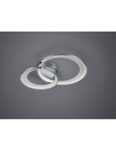 Trio Granada – Plafonnier design contemporain, lumière blanche chaude 3000K, montage plafond
