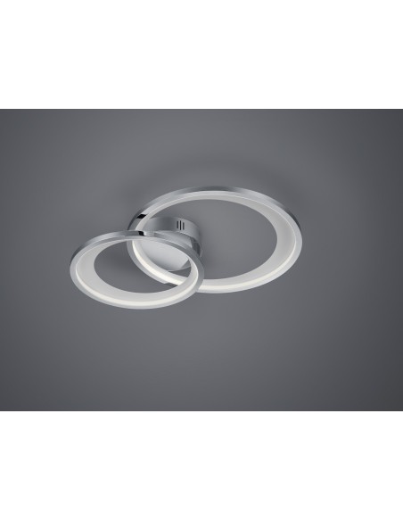 Trio Granada – Plafonnier design contemporain, lumière blanche chaude 3000K, montage plafond