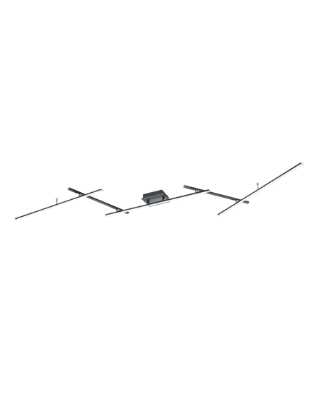 Trio ARVIN – Plafonnier LED 22W avec couleurs RVB, télécommande et lumière réglable