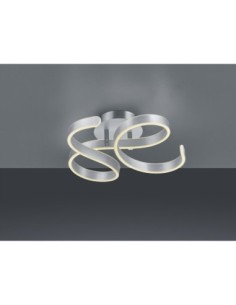 TRIO Francis – Plafonnier LED 40W, lumière puissante et design moderne en aluminium brossé 2