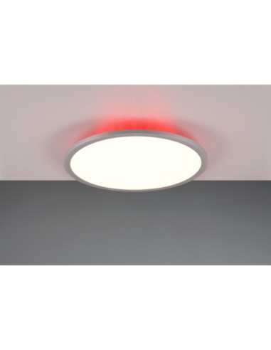 Trio YUMA – Plafonnier moderne avec lumière indirecte et fonction veilleuse, idéal salon et chambre