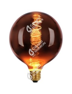 Ampoule décorative Led  forme globe à filament E27  cuivrée - Girard-Sudron Leluminaireled.com 2