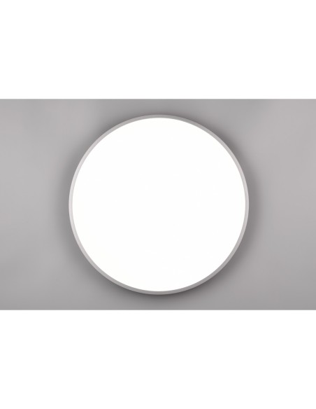 Plafonnier LED 6700 lm 53W avec télécommande 3000K–6500K Ø100cm Titane – Trio - Yuma