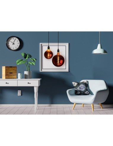 Ampoule décorative Led  forme globe à filament E27  cuivrée - Girard-Sudron Leluminaireled.com
