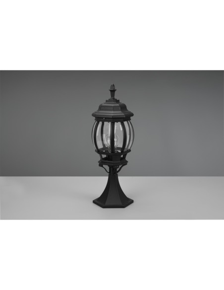 TRIO, Potelets, Elvo 1xE27, max.60,0 W Corps Fonte daluminium, noir mat L 17,0c | Trio