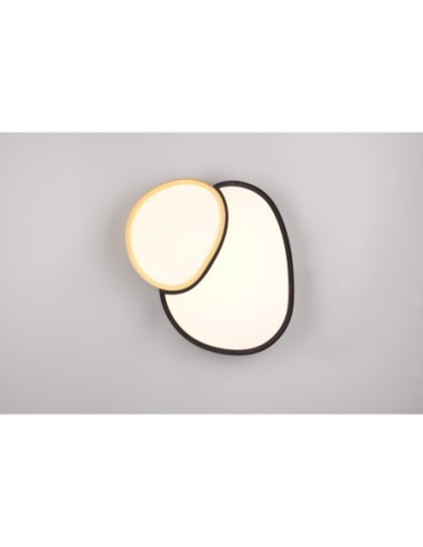 Plafonnier LED dimmable avec télécommande, Noir et Or – Trio – Rise intérieur | Trio