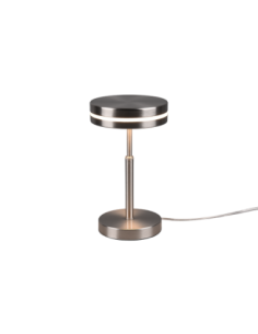 Trio Franklin – Lampe de table LED 6W, 700 lm, lumière chaude 3000K, nickel mat