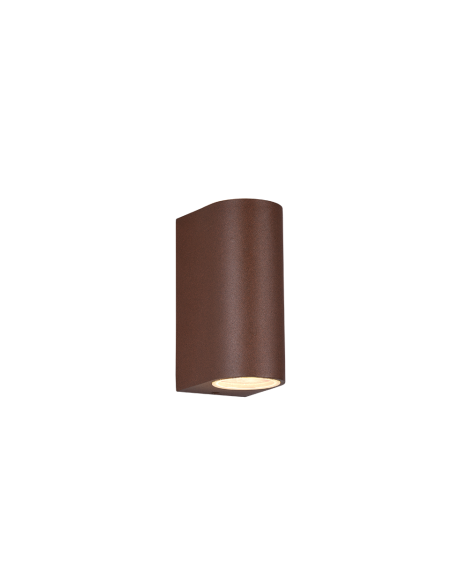 Applique extérieure ROYA couleur rouille up down design moderne