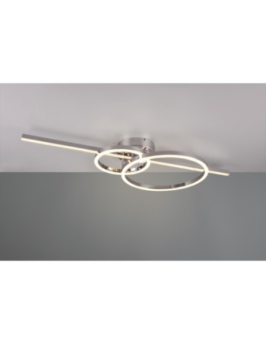 Trio Montilla – Plafonnier design chromé, lumière réglable, fonction mémoire & veilleuse
