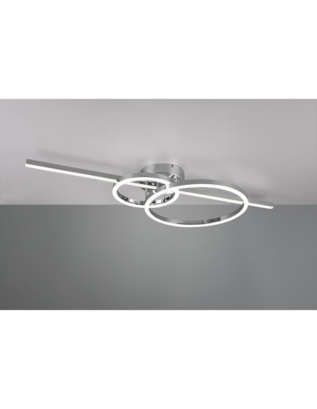 Trio Montilla – Plafonnier LED moderne formes géométriques, intensité et couleur personnalisables