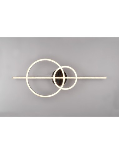 Plafonnier Led dimmable avec télécommande 54W 6300lm chrome et blanc intérieur | Trio