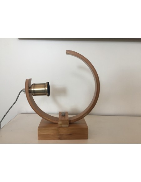 Lampe de table modulable bambou naturel - Girard-Sudron Leluminaireled.com