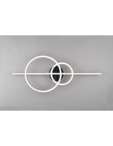 Plafonnier Led dimmable avec télécommande 54W 6300lm chrome et blanc intérieur | Trio