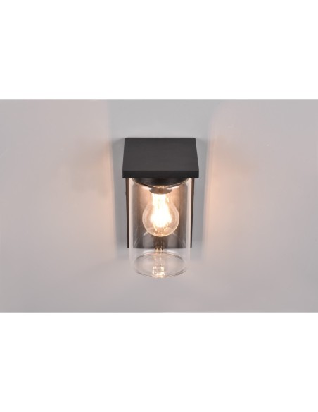 Applique murale extérieur IP44 1xE27 max 40W noire mat - Trio - Ardila