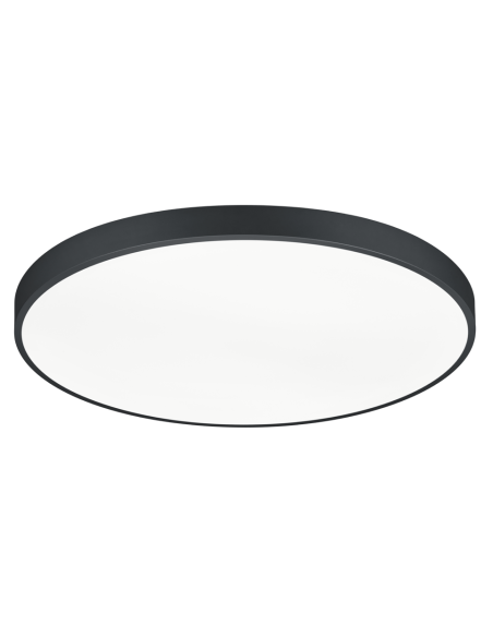 Trio Waco – Plafonnier LED 2x51W, réglable 2300-4000K, 6200 lm, design noir mat