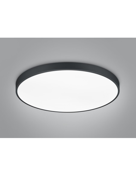 Trio Waco – Plafonnier moderne métal/acrylique, lumière blanche ajustable, économie énergie