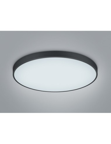 Plafonnier LED 2xSMD 51W 2300+3000+4000K noir mat métal/acrylique - Trio - Waco