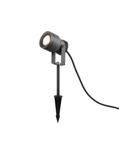 Trio Mareb – Spot extérieur LED 11W, 1000 lm, 3000K, piquet de sol, IP65, orientable