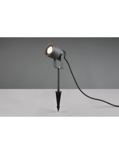 Trio Mareb – Projecteur de jardin LED anthracite, éclairage ciblé, résistant aux intempéries