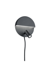 Trio Mario – Applique murale LED SMD 6W + 2,3W, 600 lm + 200 lm, 3000K, blanc mat et noir mat