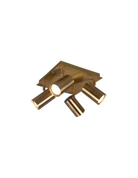 Trio Marley – Spot 4x GU10, max 35W, laiton fumé, orientable