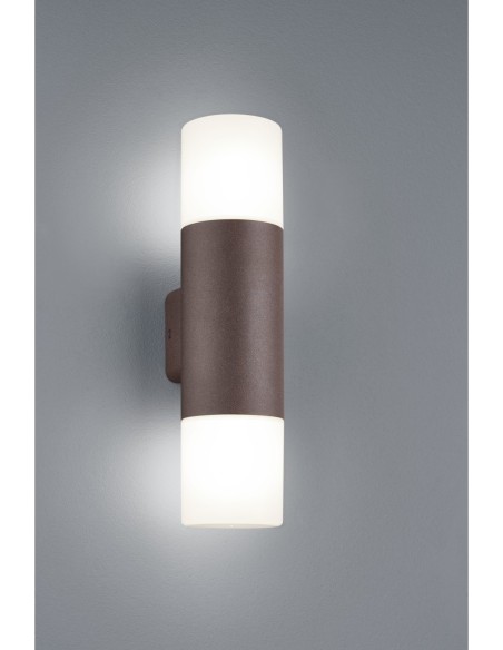 Luminaire mural extérieur Hoosic 2 lampes E27 éclairage façade décoratif