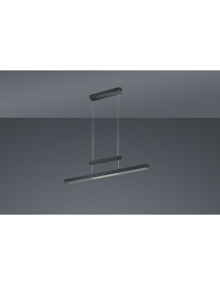 Suspension LED 45W 	2700K - 5000K réglable en hauteur et température de couleur noir mat - Trio - Trajan