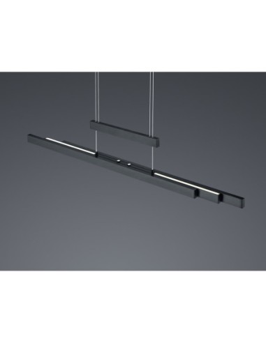 Suspension LED 45W 	2700K - 5000K réglable en hauteur et température de couleur noir mat - Trio - Trajan