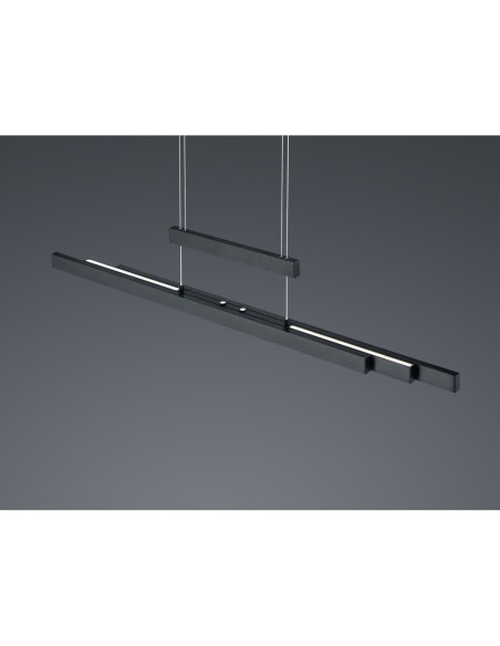 Suspension LED 45W 	2700K - 5000K réglable en hauteur et température de couleur noir mat - Trio - Trajan