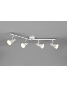 Trio Steam – Spot intérieur 4x E14, max. 25W, métal blanc antique, style industriel vintage 2