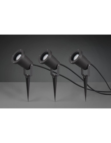 Trio Ubangi – éclairage extérieur décoratif et écoénergétique, idéal pour allées et massifs