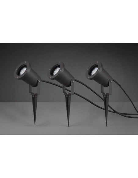 Trio Ubangi – éclairage extérieur décoratif et écoénergétique, idéal pour allées et massifs