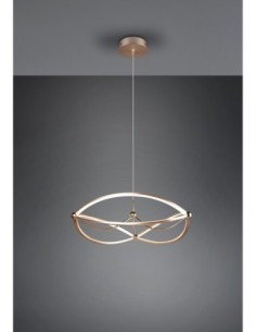 Trio Charivari – suspension LED en laiton mat, design élégant avec variateur à 3 niveaux intégré 2