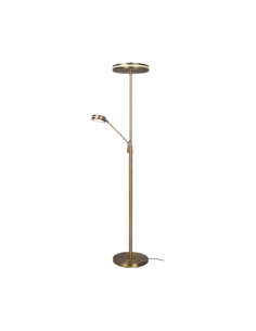 Trio Franklin – lampadaire moderne en laiton antique avec variateur tactile, lumière personnalisable 2700-4000K