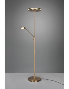 Trio Franklin – lampadaire moderne en laiton antique avec variateur tactile, lumière personnalisable 2700-4000K 2