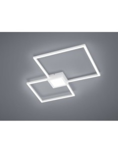 Trio Hydra – Plafonnier LED 3200 lm, design géométrique moderne, blanc mat 2