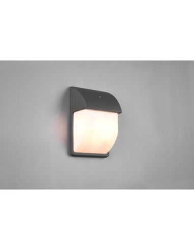 Trio Mersey – Applique extérieure IP44, allumage automatique au crépuscule, design anthracite en aluminium moulé