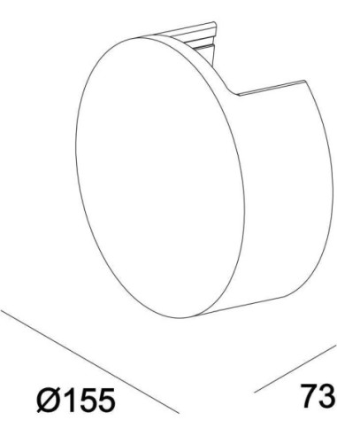 Applique intérieure Led béton  Lupe II ronde - Deko Light Leluminaireled.com