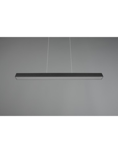Suspension LED 29W 3400lm 3000K métal noir mat – Trio – DUOline Paros