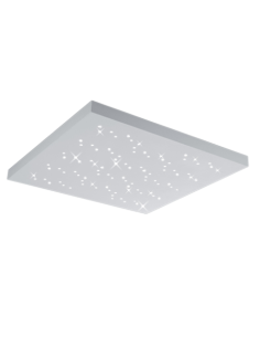 Trio – Titus – Plafonnier LED 36W blanc mat, design ciel étoilé avec lumière variable