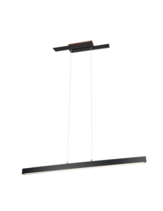 Trio – Belfast – Suspension LED 45W, noir mat, 5300lm, ambiance moderne et élégante