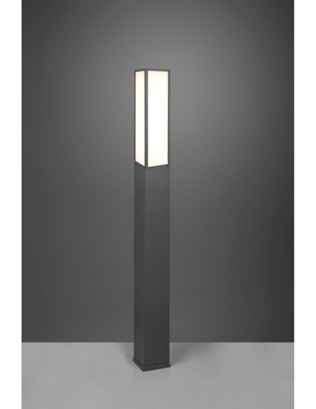 Trio – Fuerte – Borne lumineuse LED design moderne, aluminium IP54, anthracite