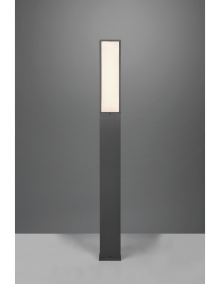 Trio – Fuerte – Éclairage de jardin LED 15W, lumière chaude 3000K, potelet robuste IP54