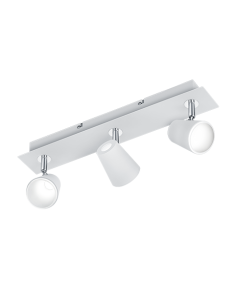 Trio – Narcos – Spot LED 3x6,5W, design moderne, blanc mat, pour éclairage élégant