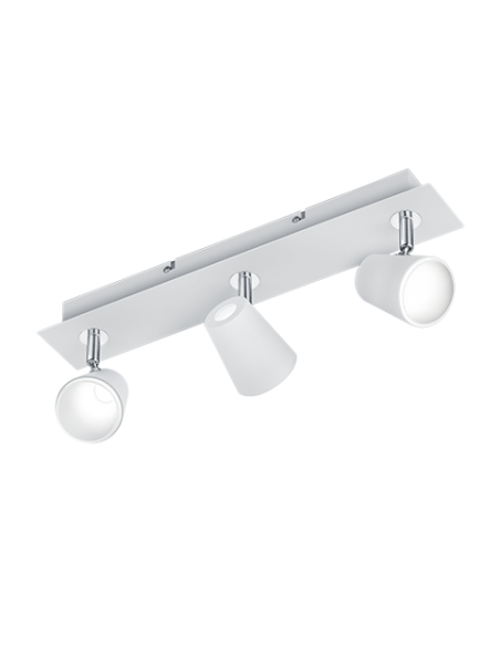 Trio – Narcos – Spot LED 3x6,5W, design moderne, blanc mat, pour éclairage élégant